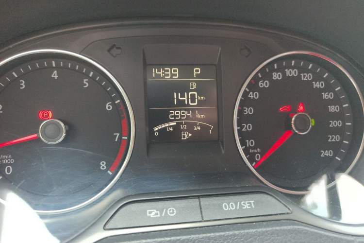 Used Volkswagen Polo 2016 1.6L Automatic Comfort Model Odometer Close Up