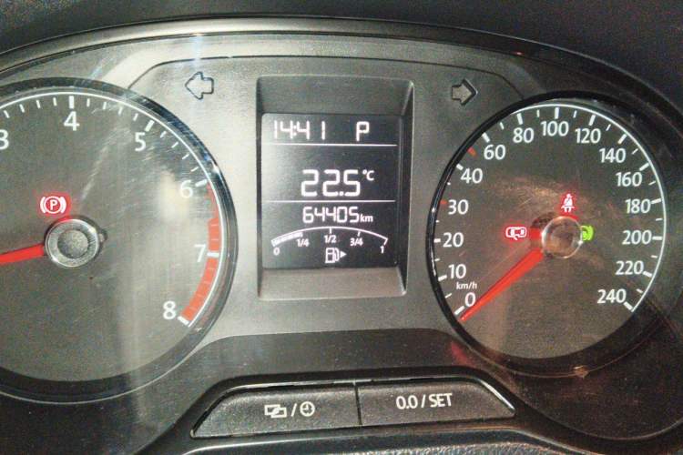 Used Volkswagen Polo 2016 1.4L Automatic Trendy Model Odometer Close Up