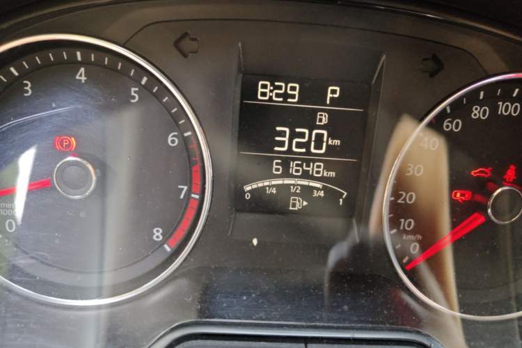 Used Volkswagen Polo 2016 1.6L Automatic Comfort Model Odometer Close Up