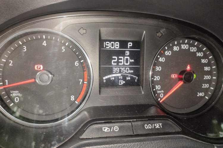 Used Volkswagen Polo 2016 1.6L Automatic Comfort Model Odometer Close Up