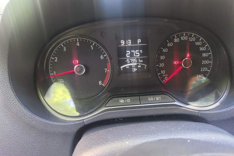 Used Volkswagen Polo 2016 1.4L Automatic Trendy Model Odometer Close Up