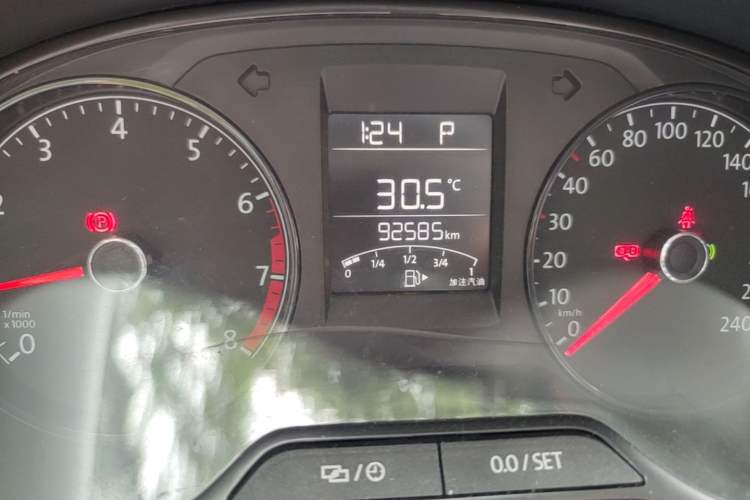 Used Volkswagen Polo 2016 1.4L Automatic Trendy Model Odometer Close Up