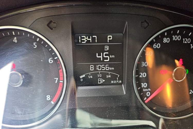 Used Volkswagen Polo 2016 1.6L Automatic Luxury Model Odometer Close Up
