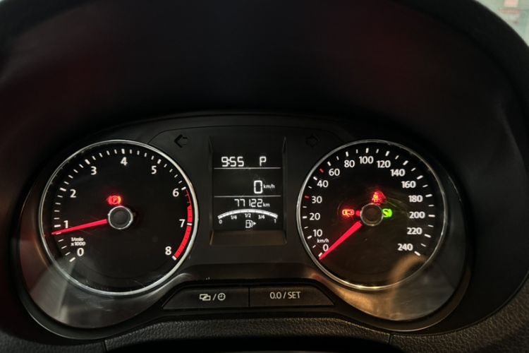 Used Volkswagen Polo 2016 1.6L Automatic Comfort Model Odometer Close Up