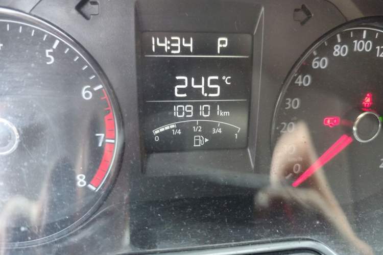 Used Volkswagen Polo 2016 1.4L Automatic Trendy Model Odometer Close Up