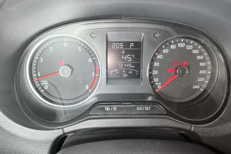 Used Volkswagen Polo 2016 1.6L Automatic Comfort Model Odometer Close Up