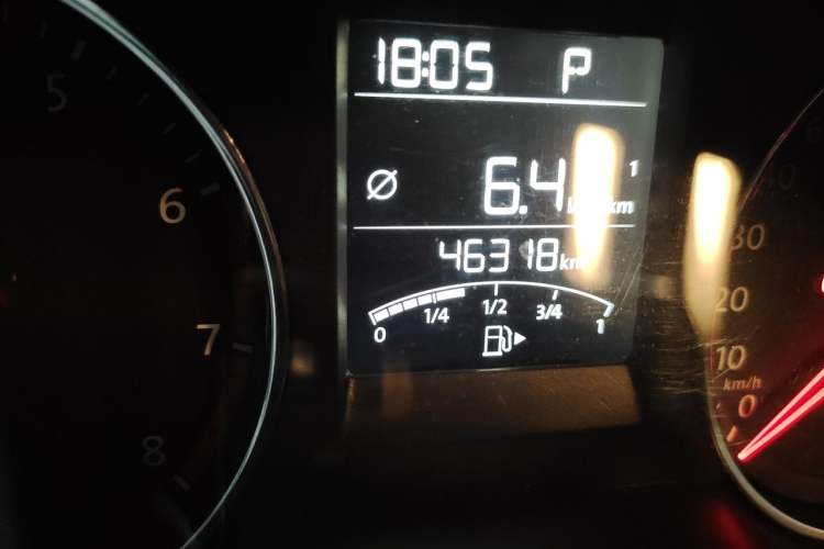 Used Volkswagen Polo 2016 1.6L Automatic Comfort Model Odometer Close Up