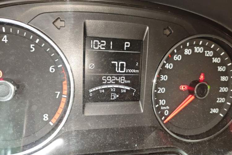 Used Volkswagen Polo 2016 1.6L Automatic Comfort Model Odometer Close Up
