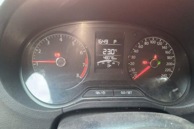 Used Volkswagen Polo 2016 1.4L Automatic Trendy Model Odometer Close Up