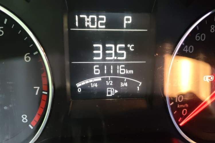 Used Volkswagen Polo 2016 1.6L Automatic Comfort Model Odometer Close Up
