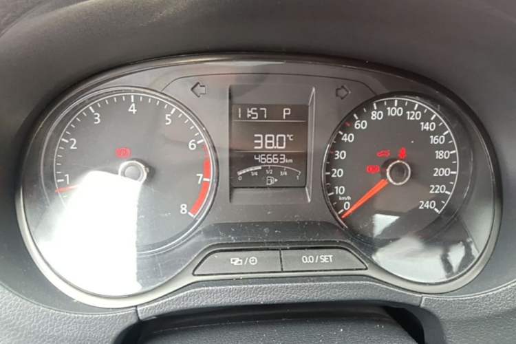 Used Volkswagen Polo 2016 1.4L Automatic Trendy Model Odometer Close Up