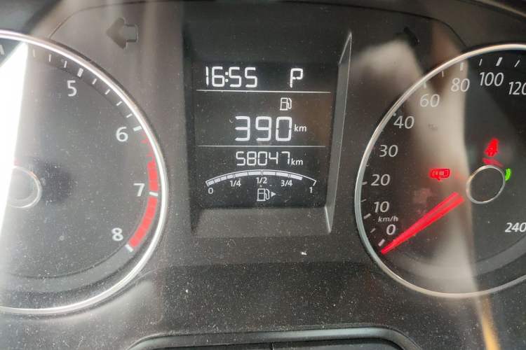 Used Volkswagen Polo 2016 1.6L Automatic Comfort Model Odometer Close Up