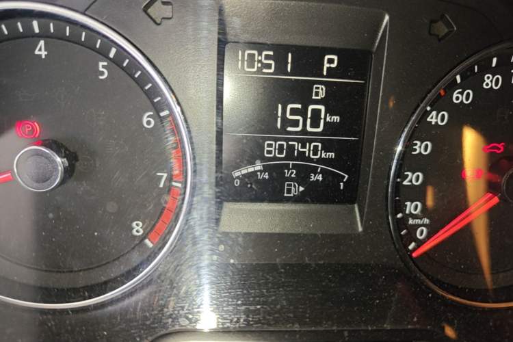 Used Volkswagen Polo 2016 1.6L Automatic Comfort Model Odometer Close Up