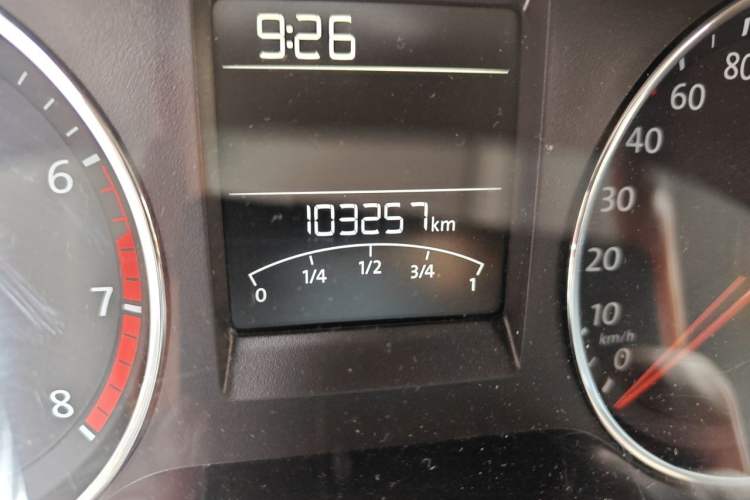 Used Volkswagen Polo 2016 1.6L Automatic Comfort Model Odometer Close Up