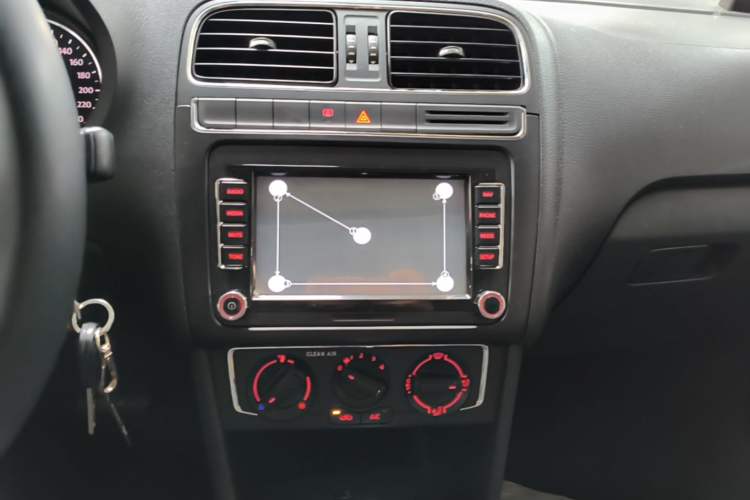 Used Volkswagen Polo 2016 1.6L Automatic Comfort Model Audio And AC Panel