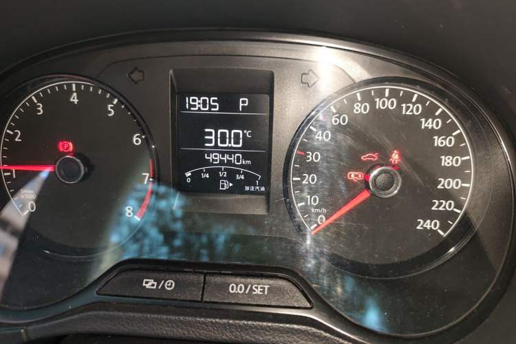 Used Volkswagen Polo 2016 1.4L Automatic Trendy Model Odometer Close Up