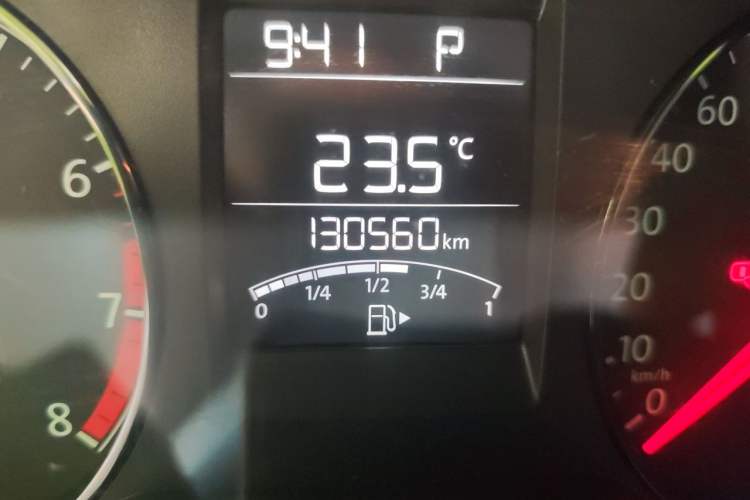 Used Volkswagen Polo 2016 1.4L Automatic Trendy Model Odometer Close Up