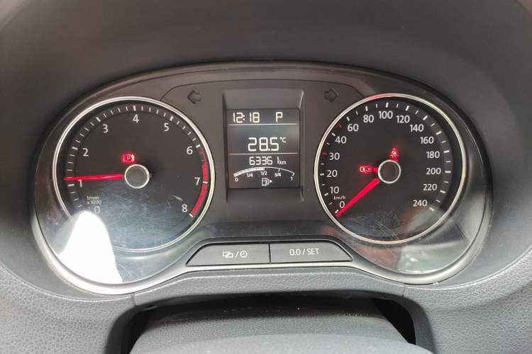 Used Volkswagen Polo 2016 1.6L Automatic Comfort Model Odometer Close Up