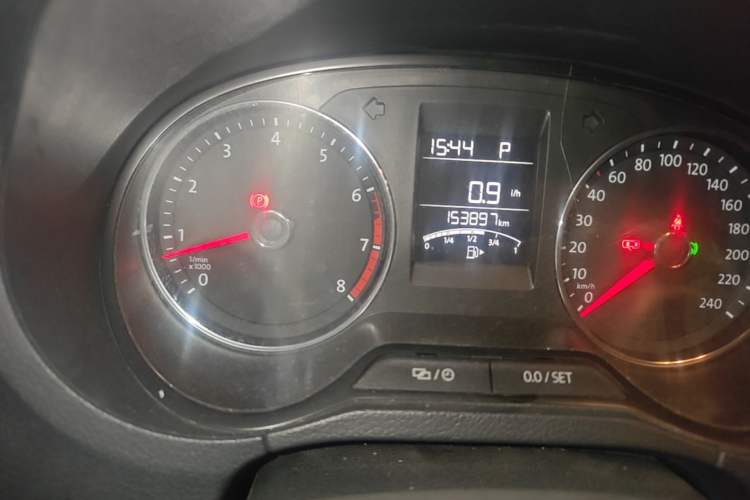 Used Volkswagen Polo 2016 1.6L Automatic Comfort Model Odometer Close Up