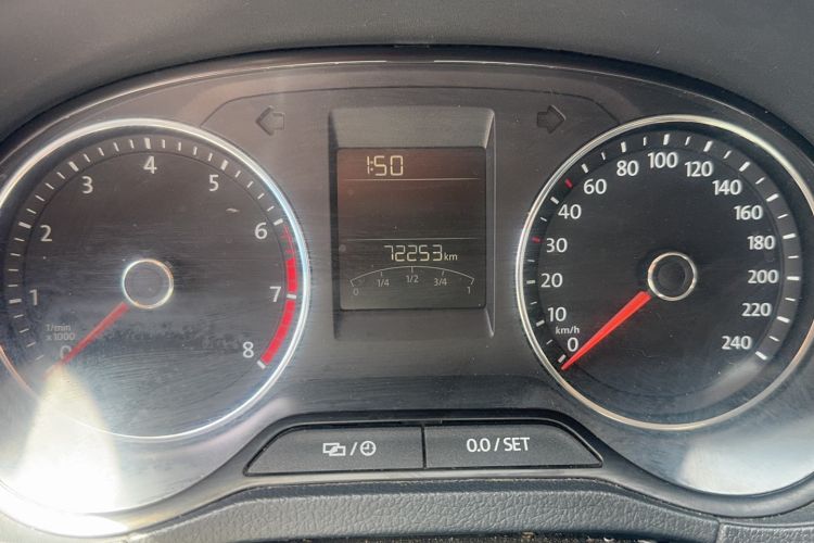 Used Volkswagen Polo 2016 1.6L Automatic Comfort Model Odometer Close Up