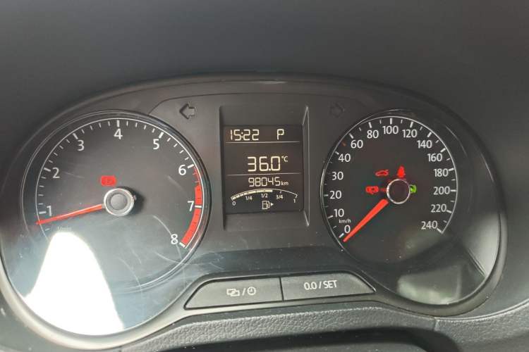 Used Volkswagen Polo 2016 1.4L Automatic Trendy Model Odometer Close Up