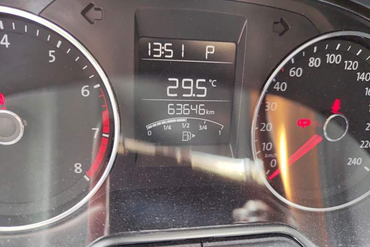 Used Volkswagen Polo 2016 1.6L Automatic Comfort Model Odometer Close Up