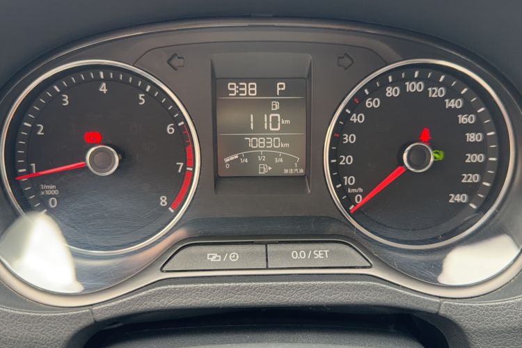 Used Volkswagen Polo 2016 1.6L Automatic Comfort Model Odometer Close Up