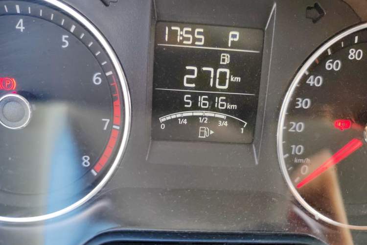Used Volkswagen Polo 2016 1.6L Automatic Comfort Model Odometer Close Up