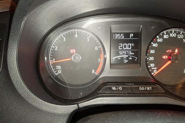 Used Volkswagen Polo 2016 1.4L Automatic Trendy Model Odometer Close Up