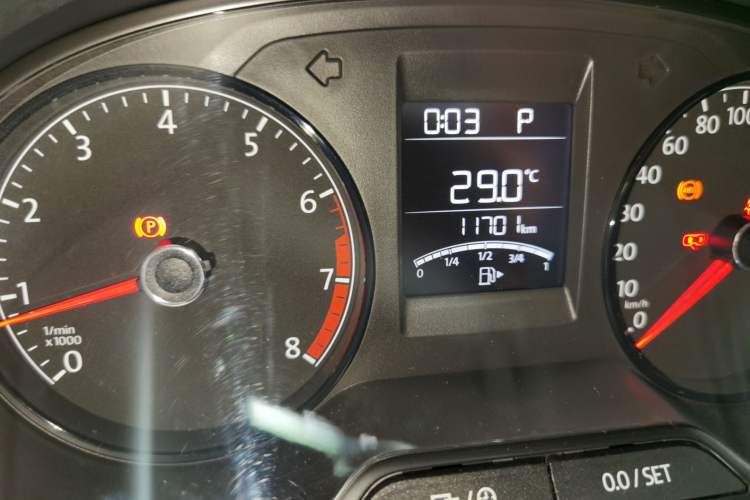 Used Volkswagen Polo 2016 1.4L Automatic Trendy Model Odometer Close Up