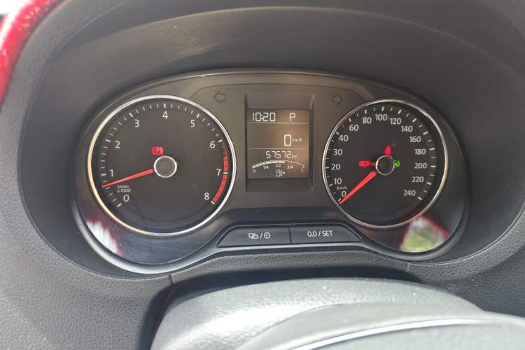 Used Volkswagen Polo 2016 1.6L Automatic Comfort Model Odometer Close Up