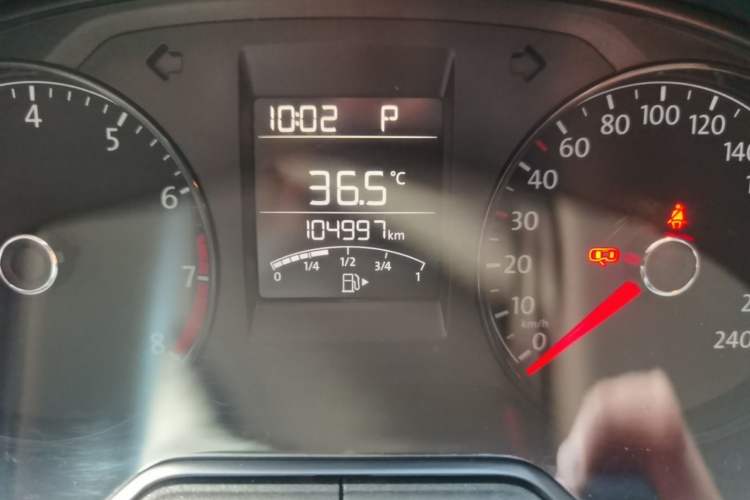 Used Volkswagen Polo 2016 1.4L Automatic Trendy Model Odometer Close Up