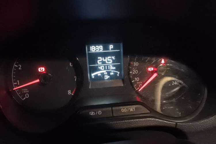Used Volkswagen Polo 2016 1.4L Automatic Trendy Model Odometer Close Up