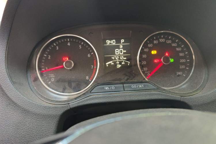 Used Volkswagen Polo 2016 1.6L Automatic Comfort Model Odometer Close Up