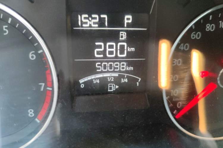 Used Volkswagen Polo 2016 1.6L Automatic Comfort Model Odometer Close Up