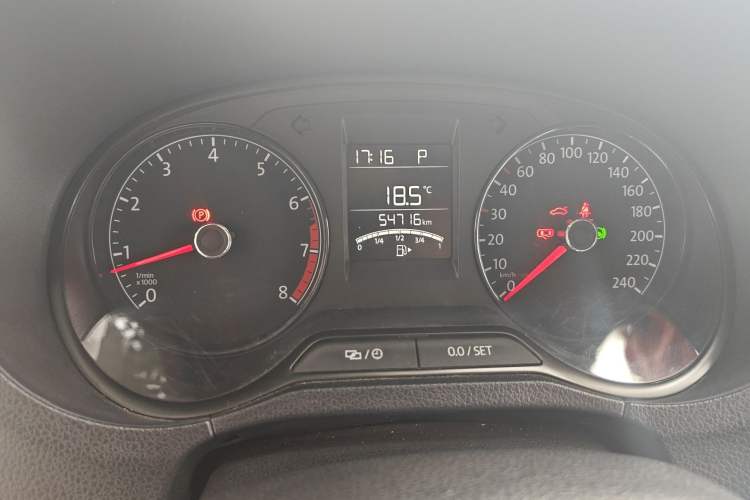 Used Volkswagen Polo 2016 1.4L Automatic Trendy Model Odometer Close Up