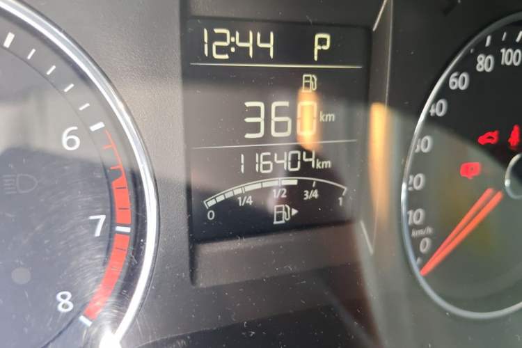 Used Volkswagen Polo 2016 1.6L Automatic Comfort Model Odometer Close Up