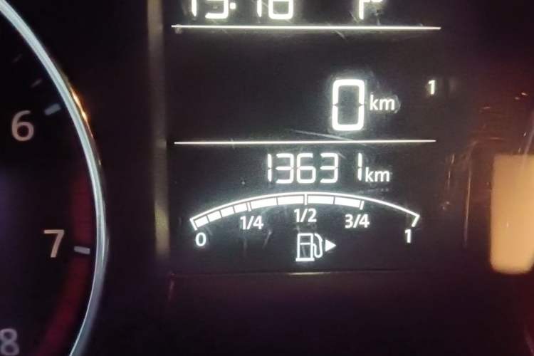 Used Volkswagen Polo 2016 1.6L Automatic Comfort Model Odometer Close Up