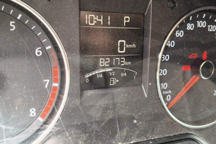 Used Volkswagen Polo 2016 1.6L Automatic Comfort Model Odometer Close Up