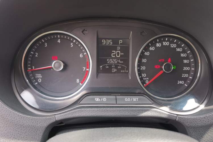 Used Volkswagen Polo 2016 1.6L Automatic Comfort Model Odometer Close Up