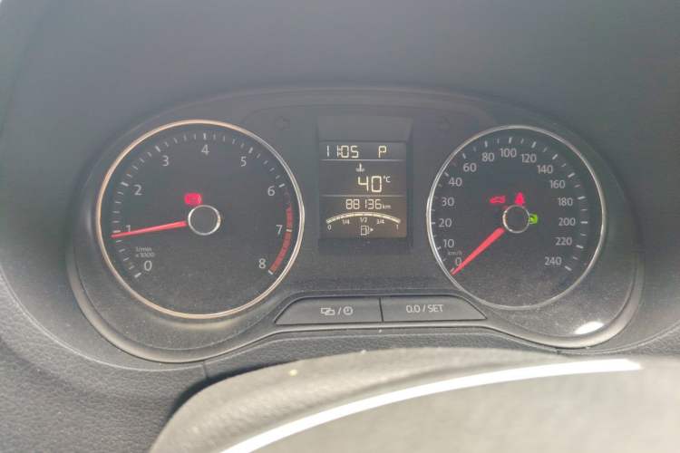 Used Volkswagen Polo 2016 1.6L Automatic Comfort Model Odometer Close Up