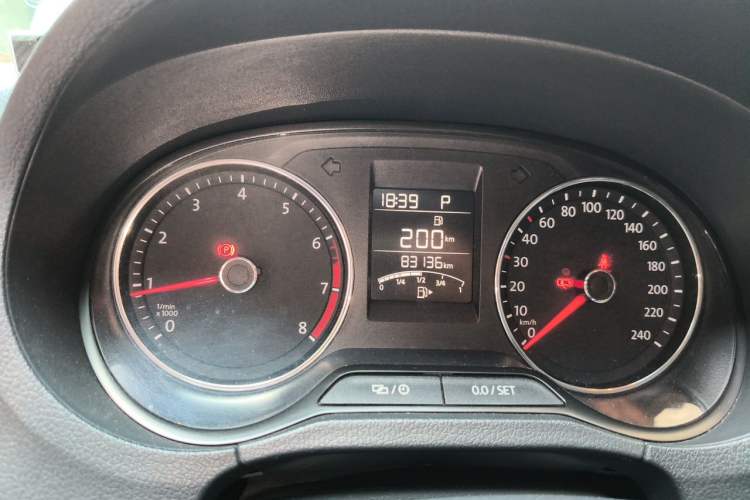 Used Volkswagen Polo 2016 1.6L Automatic Comfort Model Odometer Close Up