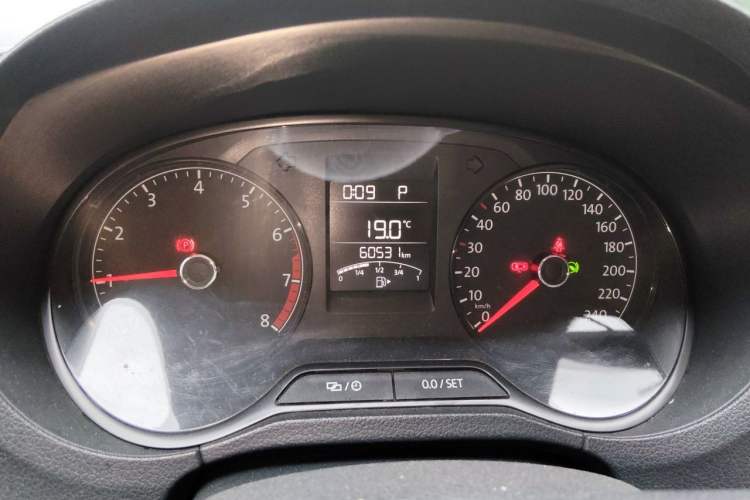 Used Volkswagen Polo 2016 1.4L Automatic Trendy Model Odometer Close Up