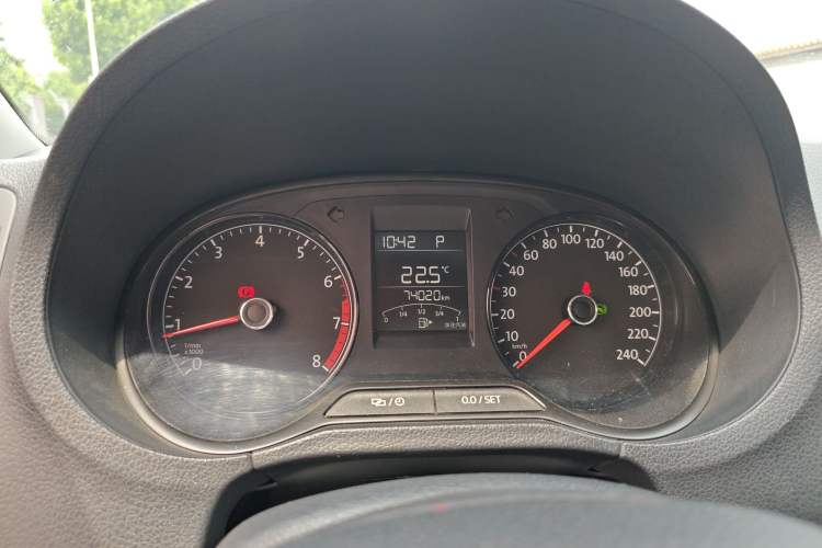 Used Volkswagen Polo 2016 1.4L Automatic Trendy Model Odometer Close Up