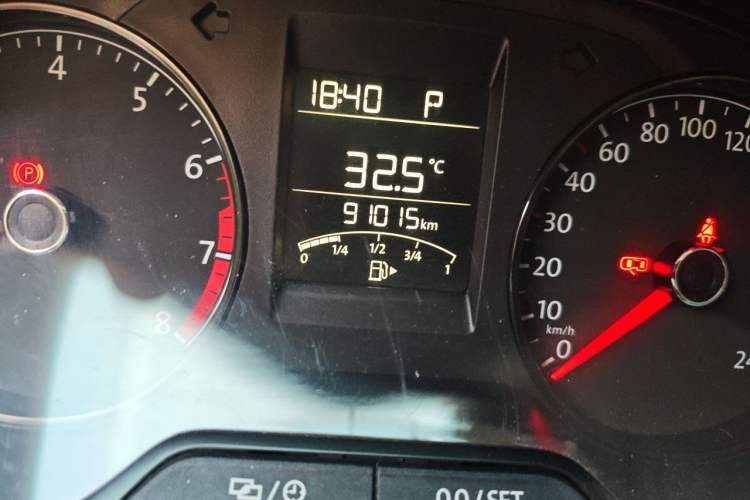 Used Volkswagen Polo 2016 1.4L Automatic Trendy Model Odometer Close Up