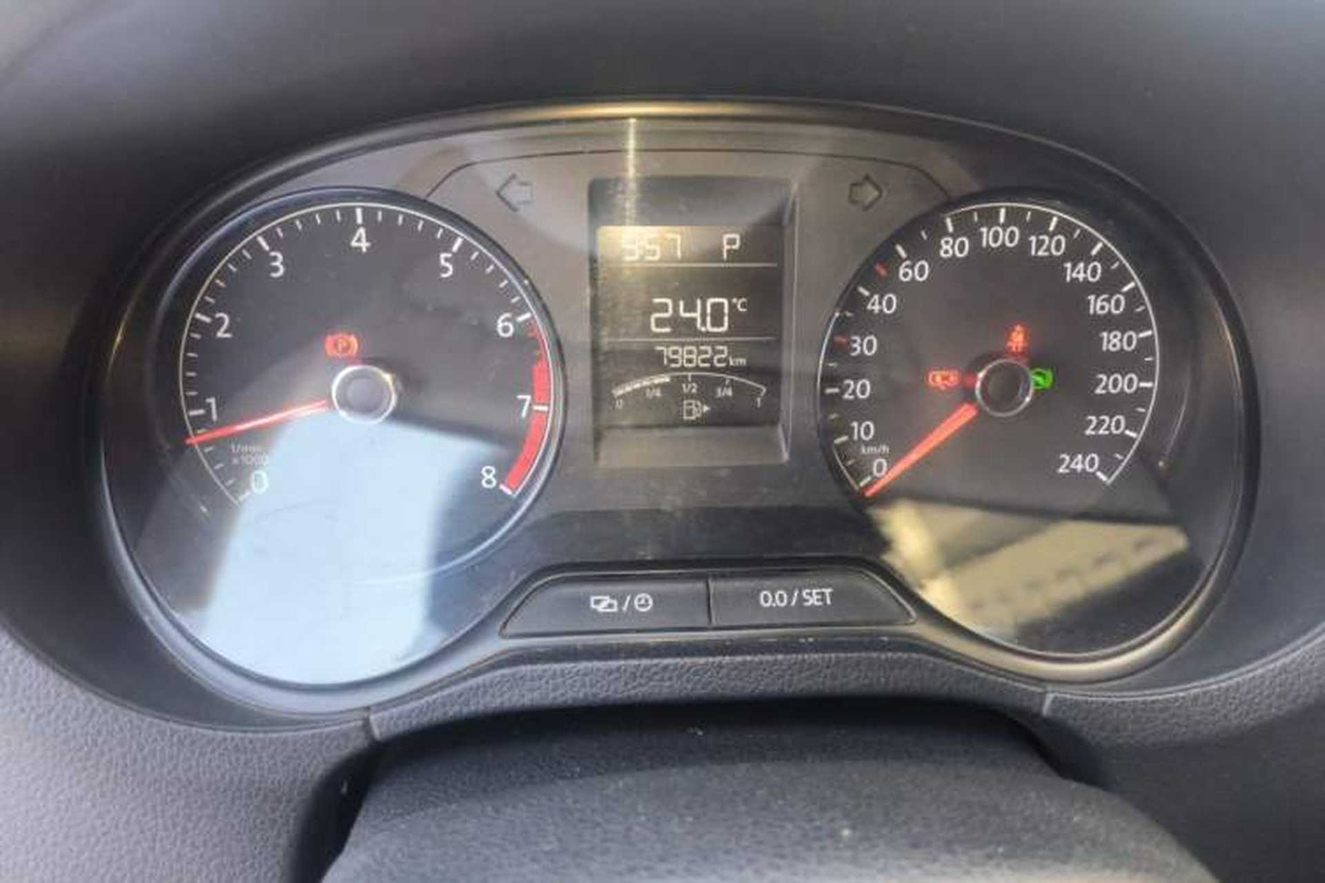 Used Volkswagen Polo 2016 1.4L Automatic Trendy Model Odometer Close Up