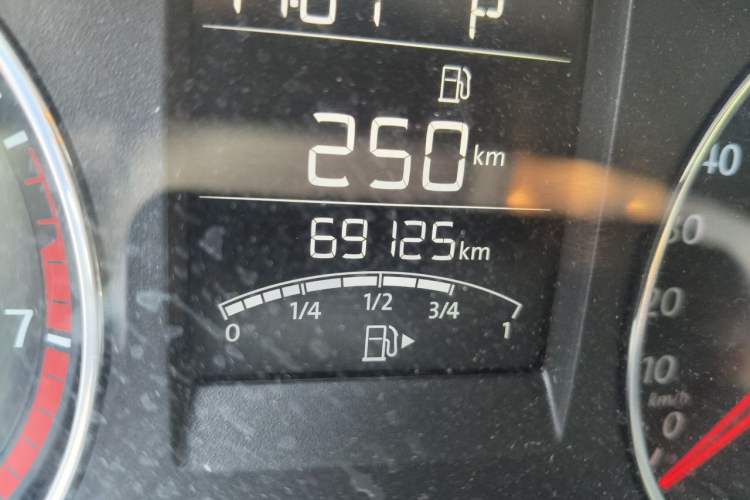 Used Volkswagen Polo 2016 1.6L Automatic Comfort Model Odometer Close Up