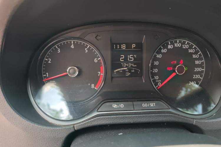 Used Volkswagen Polo 2016 1.4L Automatic Trendy Model Odometer Close Up