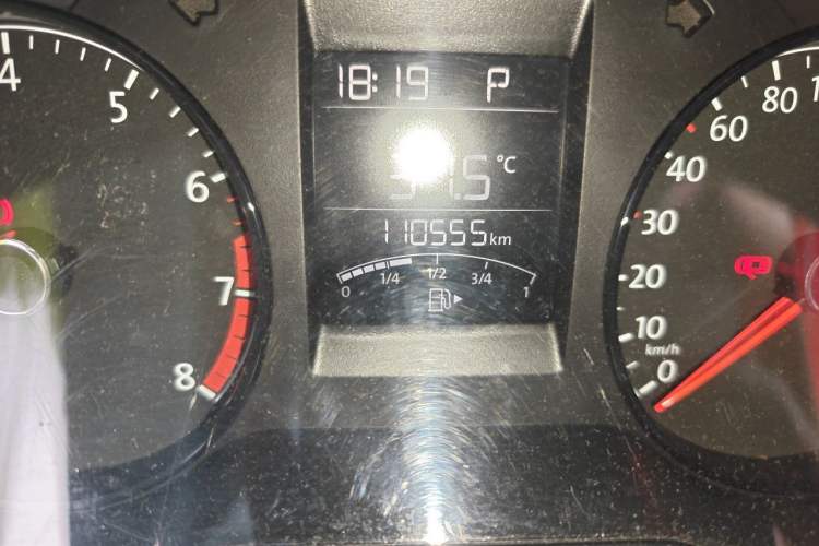 Used Volkswagen Polo 2016 1.4L Automatic Trendy Model Odometer Close Up