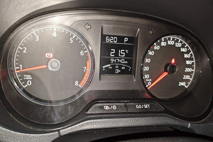 Used Volkswagen Polo 2016 1.4L Automatic Trendy Model Odometer Close Up